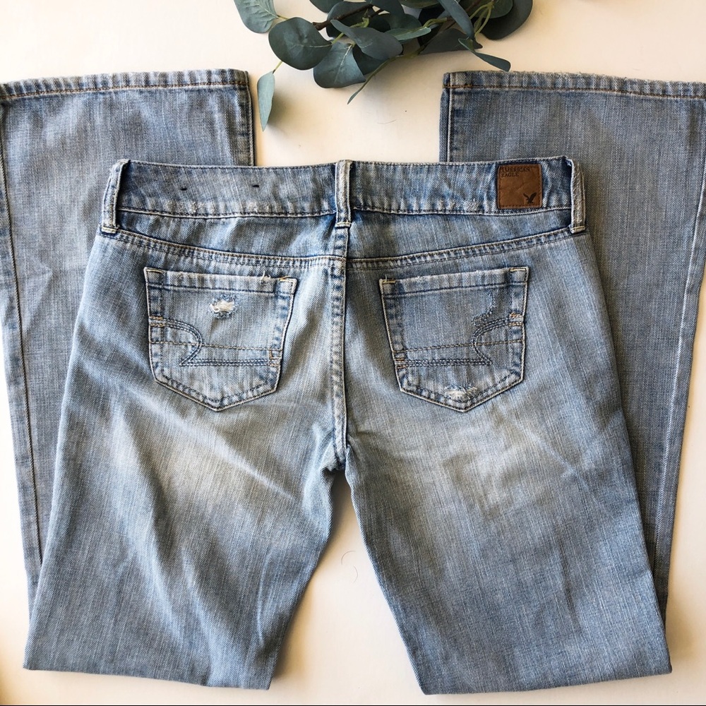 American Eagle Distressed Favorite Boyfriend Flare - Picture 2 of 5